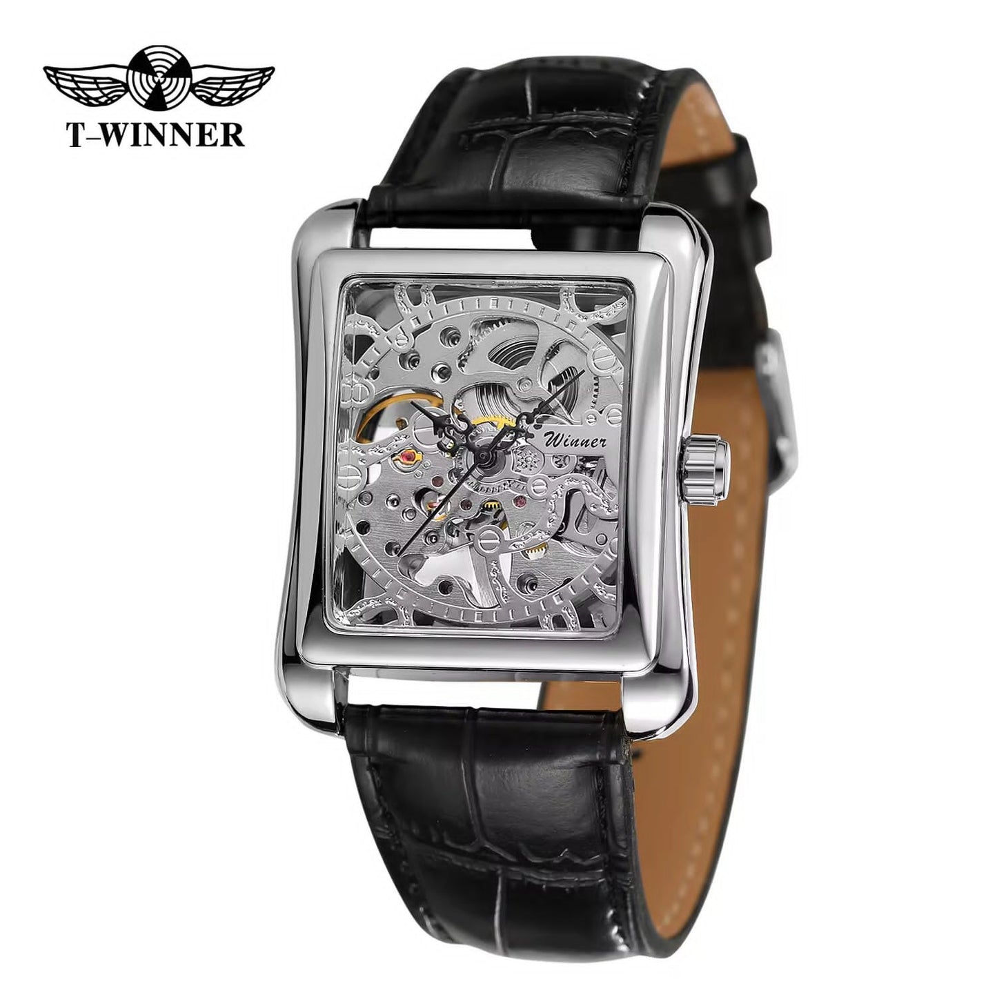 FORSINING Original Watch (Men's Collection) – New Square Model | Skeleton Dial | Automatic
