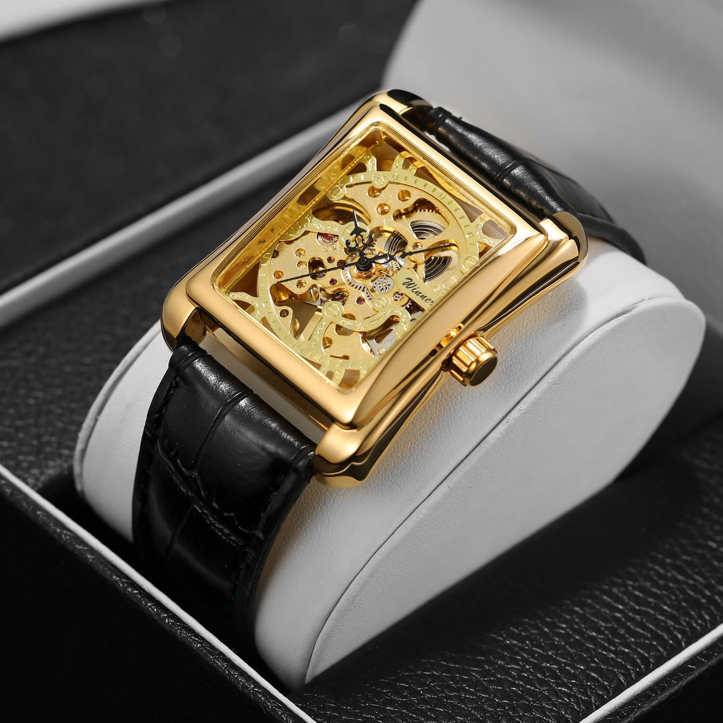 FORSINING Original Watch (Men's Collection) – New Square Model | Skeleton Dial | Automatic