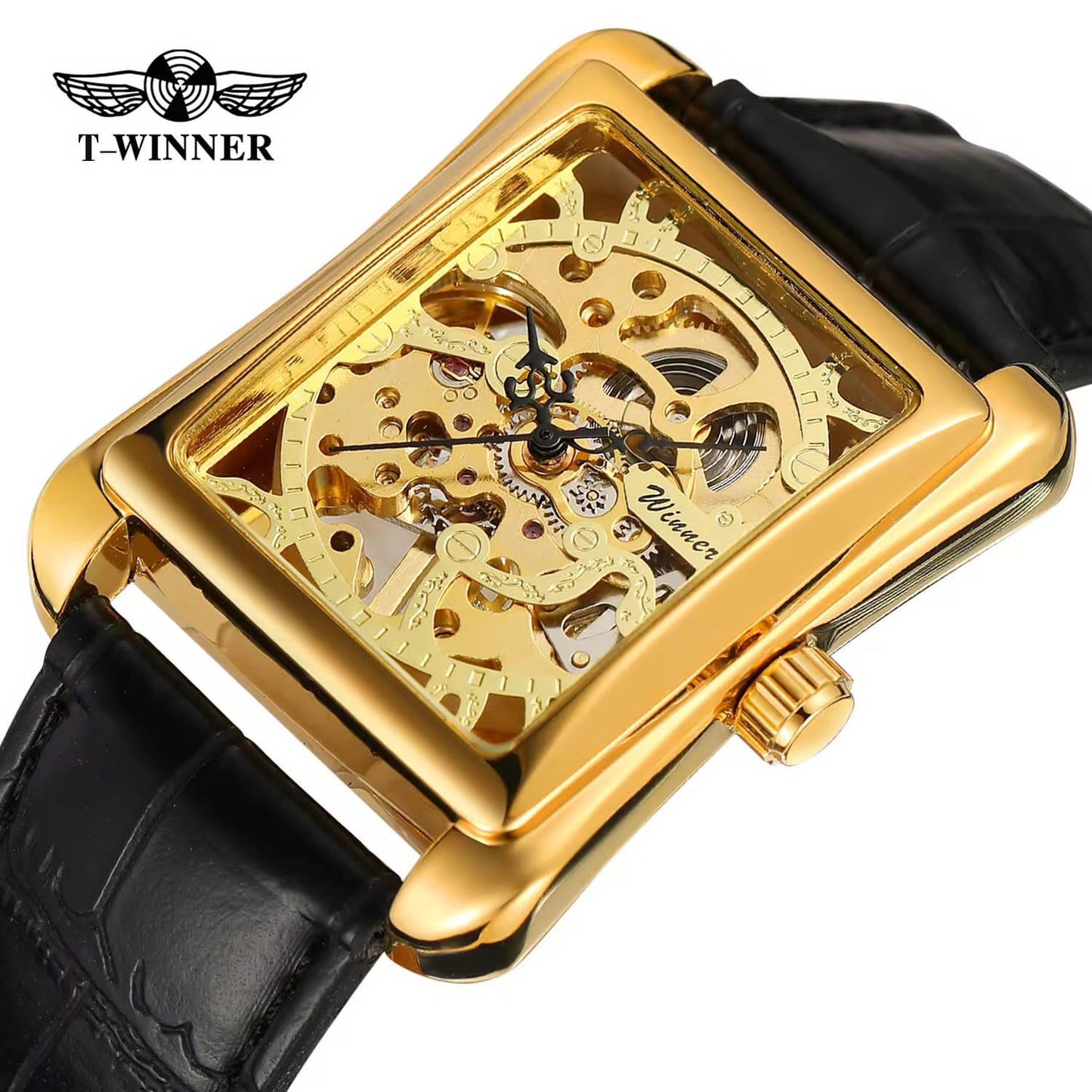 FORSINING Original Watch (Men's Collection) – New Square Model | Skeleton Dial | Automatic
