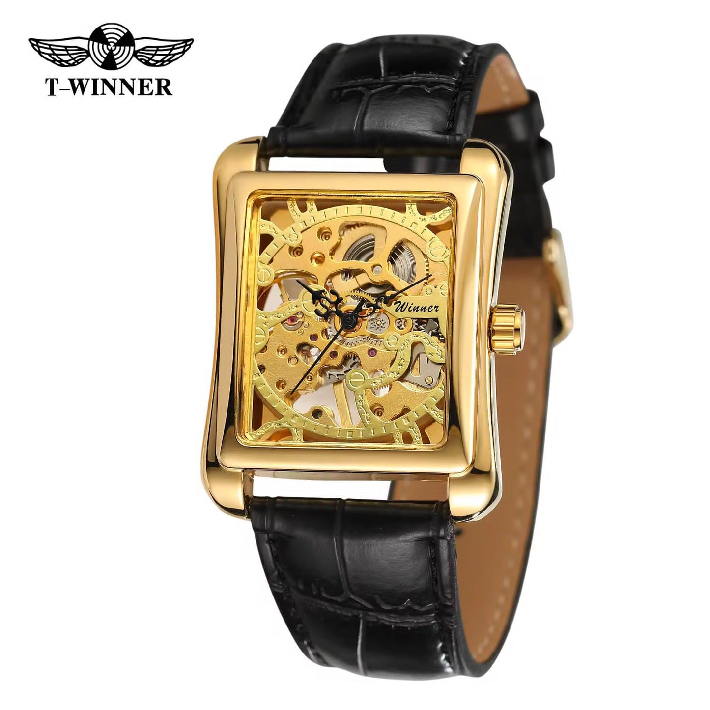 FORSINING Original Watch (Men's Collection) – New Square Model | Skeleton Dial | Automatic