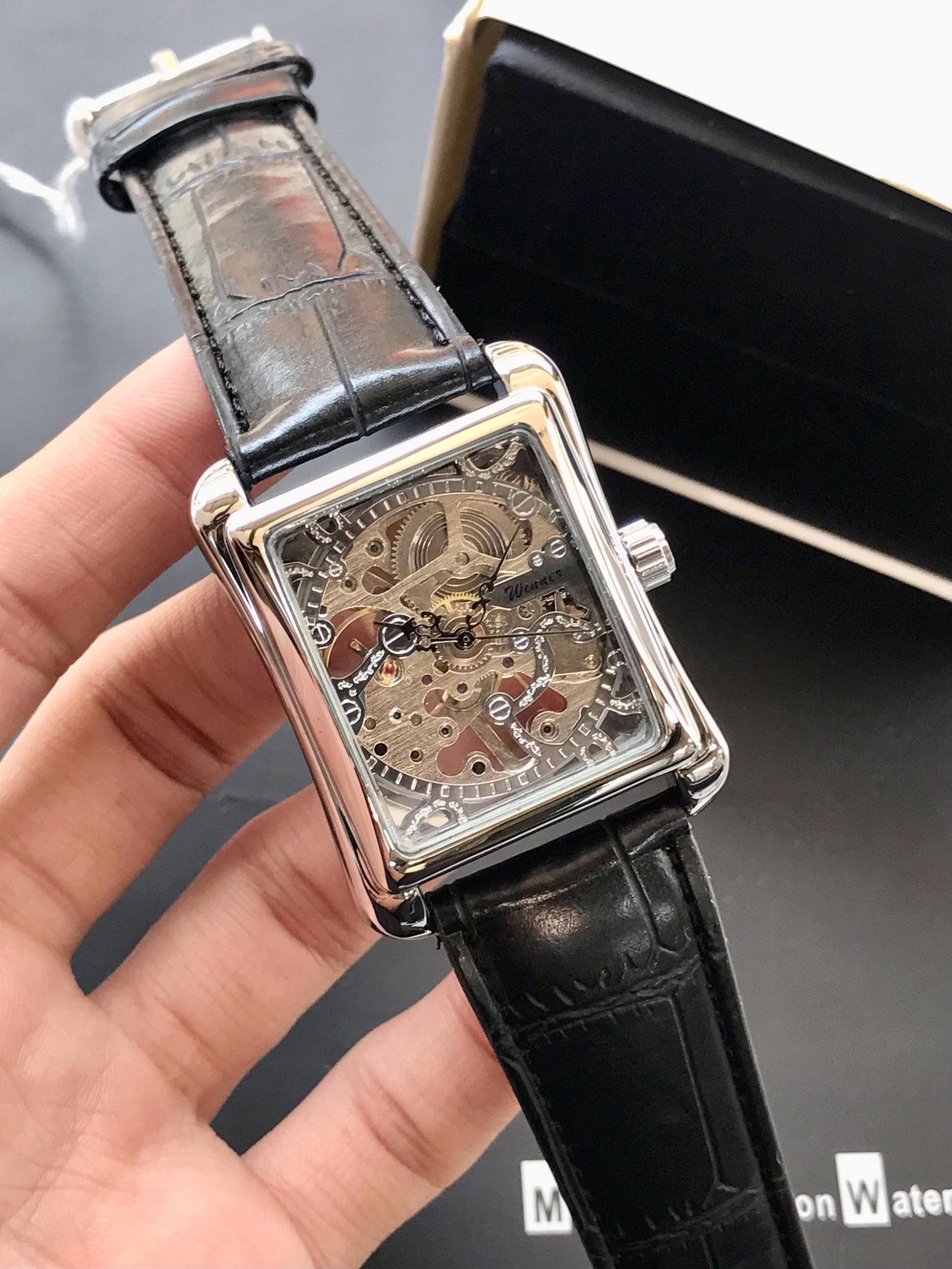 FORSINING Original Watch (Men's Collection) – New Square Model | Skeleton Dial | Automatic