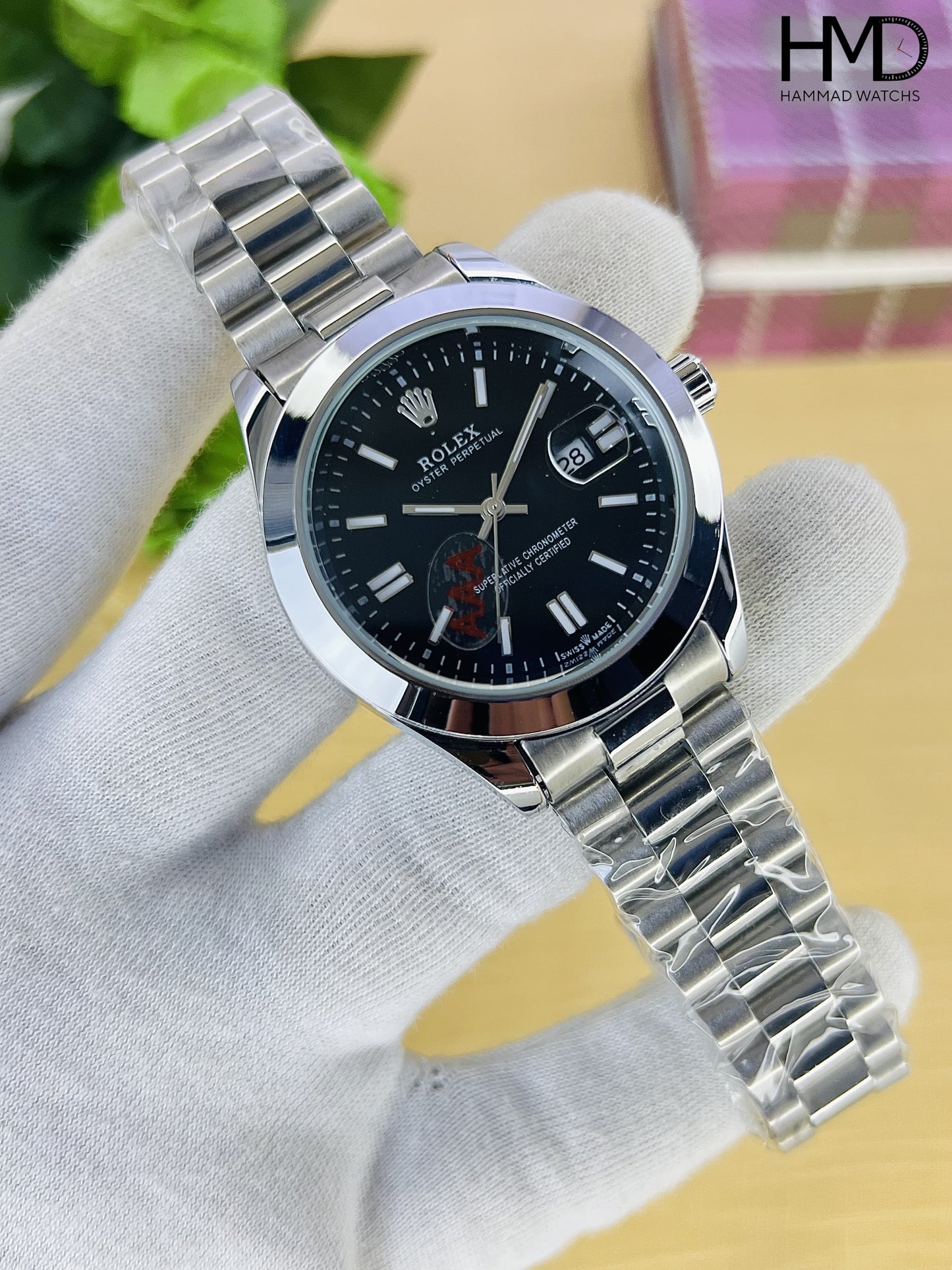 Oyster Perpetual ROLEX AAA – Stainless Steel Chain Watch