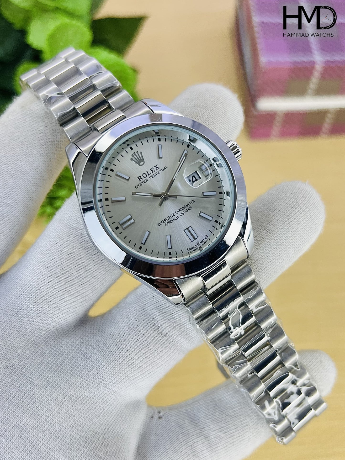 Oyster Perpetual ROLEX AAA – Stainless Steel Chain Watch