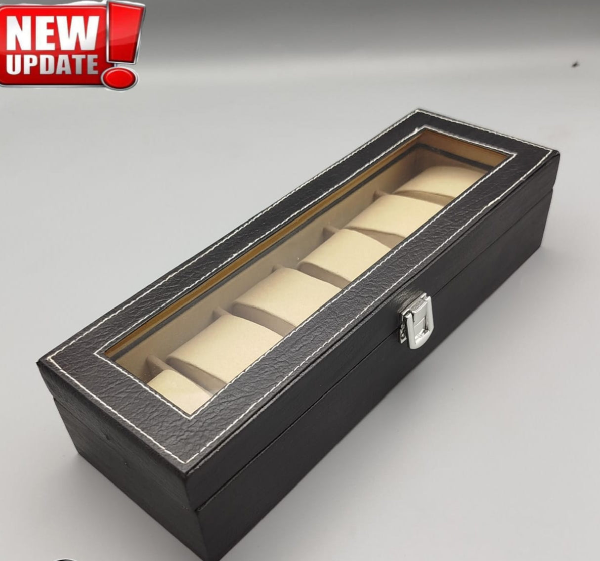 Watch Organizer Box – 6 Slot Premium Display