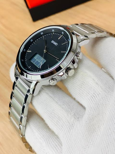 Skmei 1652 Dual Time Steel Watch