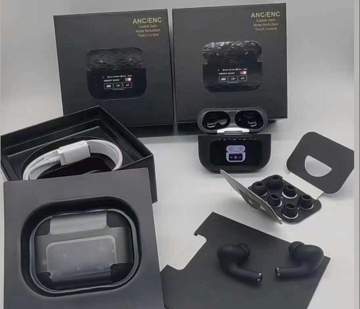 A9 Pro LED Screen AirPods - BLACK EDITION!