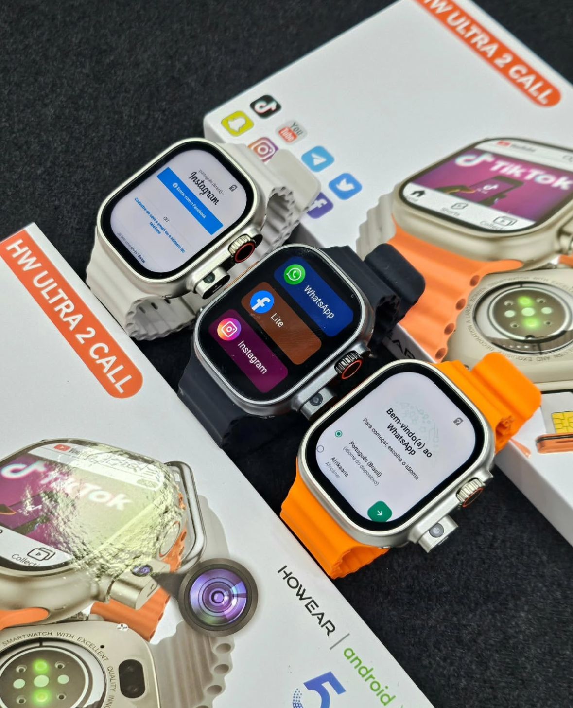HW Ultra 2 Call Smartwatch – 5G Android | Dual Camera | GPS | WiFi | TikTok & YouTube Ready