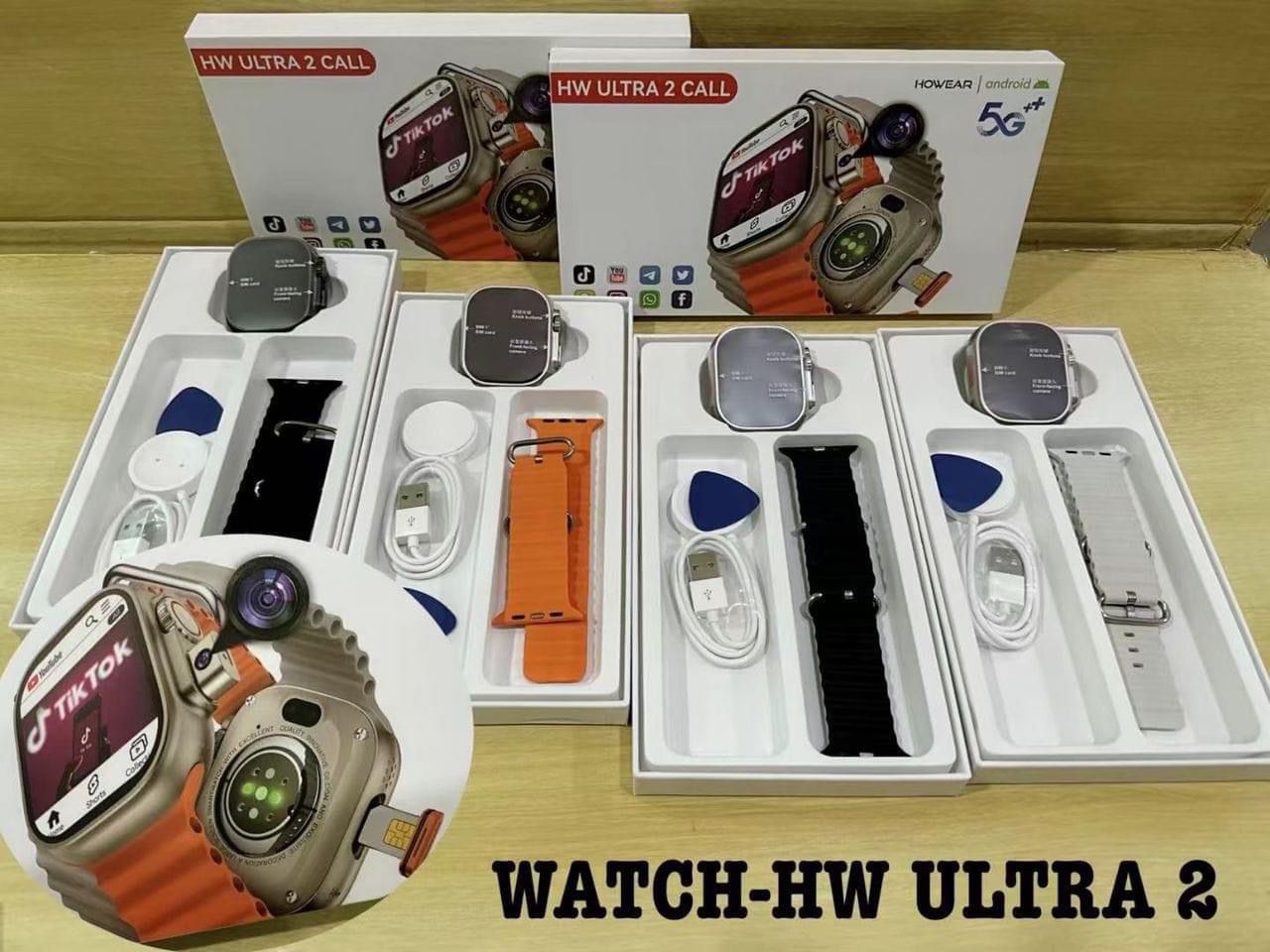 HW Ultra 2 Call Smartwatch – 5G Android | Dual Camera | GPS | WiFi | TikTok & YouTube Ready