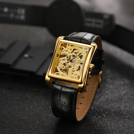 FORSINING Original Watch (Men's Collection) – New Square Model | Skeleton Dial | Automatic