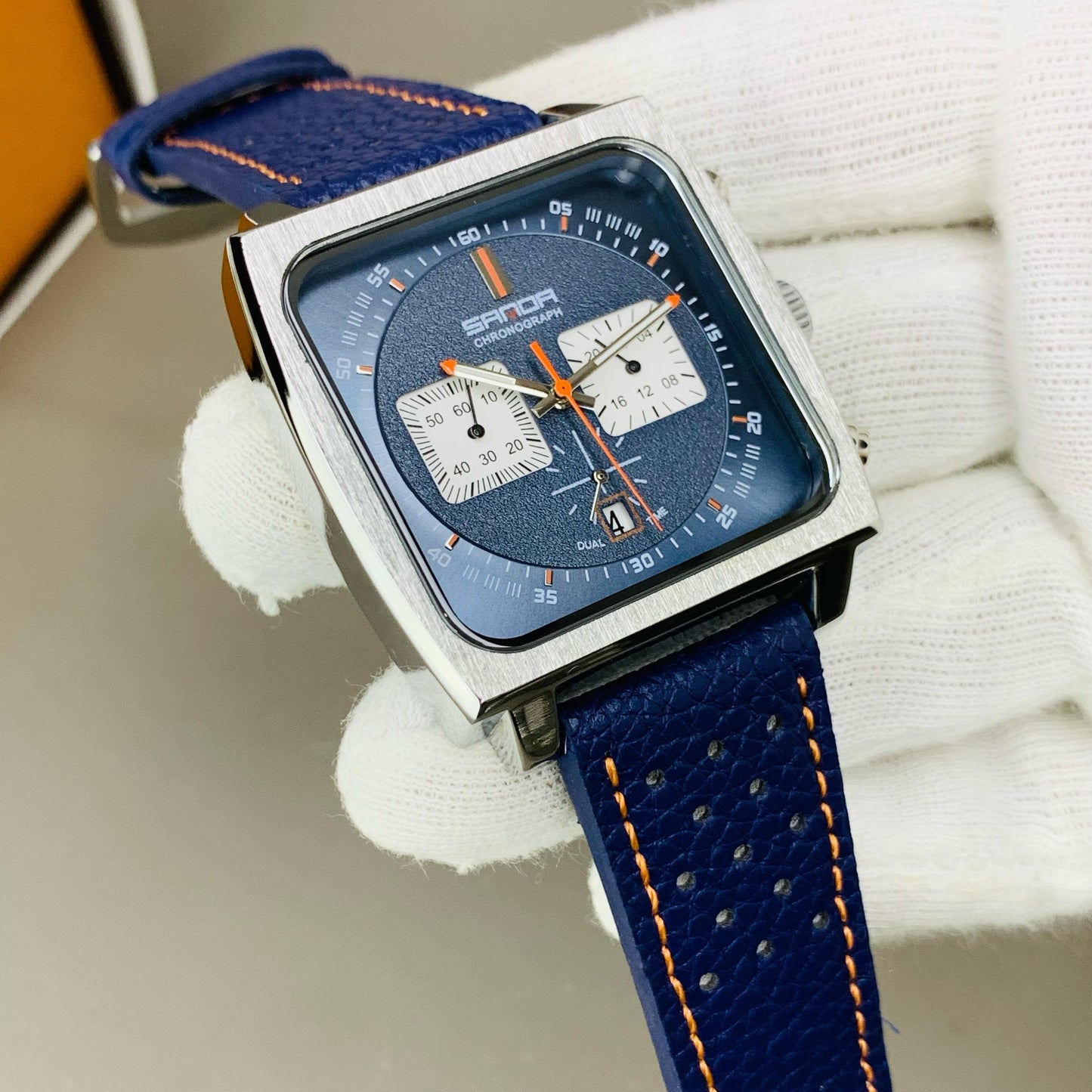SANDA (Original) Men’s Watch – Full Working Dials with Leather Strap