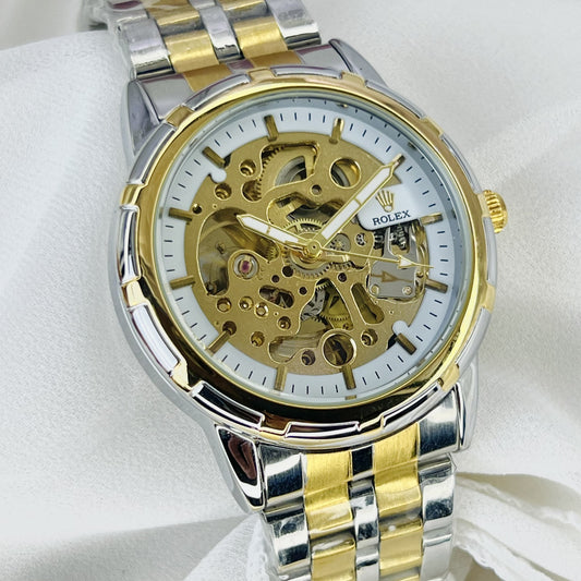 Rolex Automatic (Skeleton) – Premium Design | Push Lock | New Colors