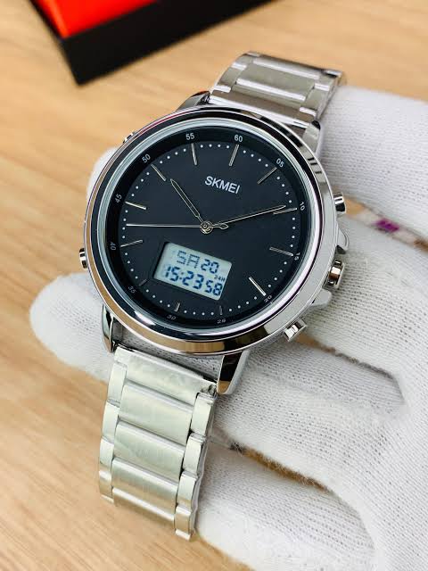 Skmei 1652 Dual Time Steel Watch